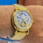 ساعت مچی پتک فیلیپ طلایی مردانه صفحه اسکلتون PatekPhilippe26595