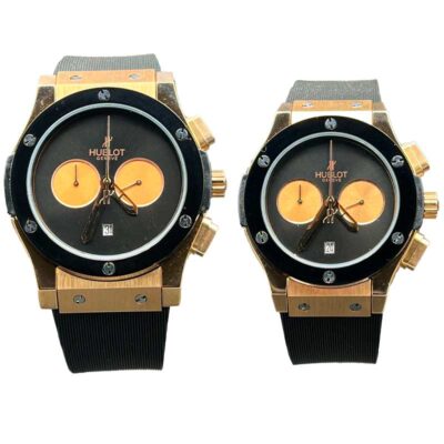 ساعت مچی ست هابلوت بیگ بنگ صفحه مشکی کرنوگراف Hublot big bang 12549