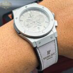 ساعت مچی هابلوت بیگ بنگ کرنوگراف مردانه نقره ای Hublot big bang 12549