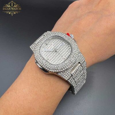 ساعت مچی پتک فیلیپ فول نگین مدل Patek Philippe Nautilus Diamond 3391q