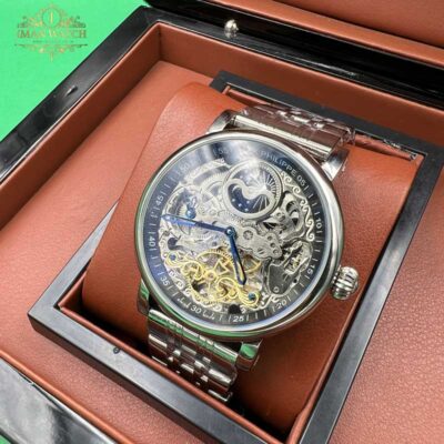 معرفی ساعت مچی پتک فیلیپ سیلور مردانه صفحه اسکلتون اتوماتیک PatekPhilippe26596