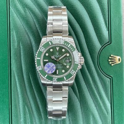 ساعت مچی رولکس مردانه ساب مارینر صفحه سبز ROLEX SUBMARINER SILVER 14980