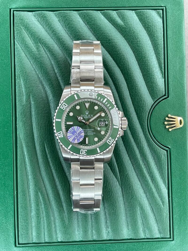 ساعت مچی رولکس مردانه ساب مارینر صفحه سبز ROLEX SUBMARINER SILVER 14980