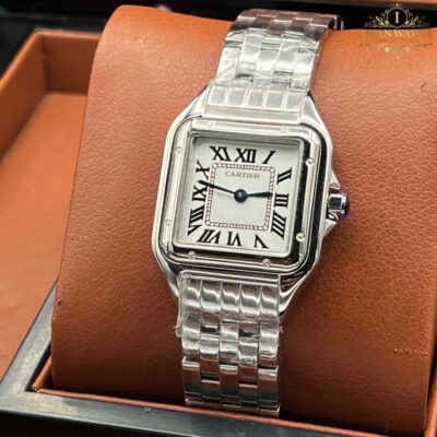 ساعت مچی کارتیر زنانه پنتر نقره ای Cartier panthere silver 4585