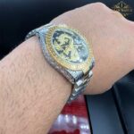 ساعت مچی مردانه رولکس دراگون دو رنگ طلایی صفحه مشگی ROLEX DRAGON 1276