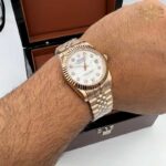 ساعت مچی ست رولکس دیت جاست رزگلد ROLEX DAYTEJUST 1253