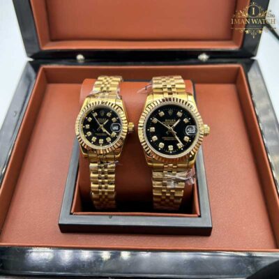 ساعت مچی ست رولکس دیت جاست طلایی ROLEX DAYTEJUST 1249