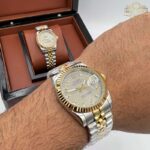 ساعت مچی ست رولکس دیت جاست دو رنگ سیلور طلایی ROLEX DAYTEJUST 1251