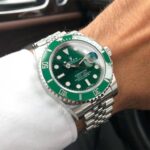 ساعت مچی رولکس مردانه ساب مارینر صفحه سبز ROLEX SUBMARINER SILVER 14980