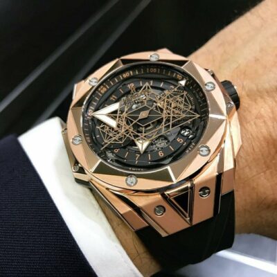 ساعت مچی هابلوت کهکشانی Hublot Unico Sang Bleu ll Diamonds 2329Q