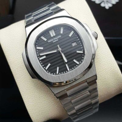 ساعت مچی مردانه پتک فیلیپ ناتیلوس نقره ای صفحه مشگی Patek Philippe Nautilus 4359B