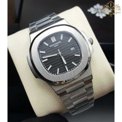 ساعت مچی مردانه پتک فیلیپ ناتیلوس نقره ای صفحه مشگی Patek Philippe Nautilus 4359B