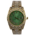 ساعت مچی رولکس فول نگین طلایی صفحه سبز ROLEX DAYTEJUST 1022