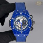 ساعت مردانه هابلوت سرامیکی آبی HUBLOT BIG BANG 5286