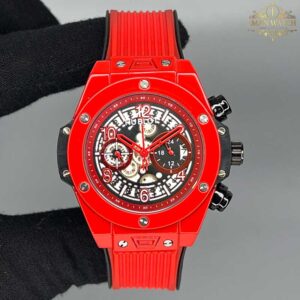 ساعت مردانه هابلوت سرامیکی قرمز HUBLOT BIG BANG 5288