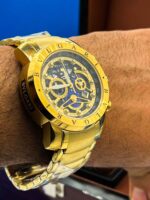 ساعت مچی بولگاری مردانه طلایی WATCH BVLGARI 1644