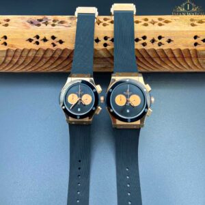 ساعت مچی ست هابلوت بیگ بنگ صفحه مشکی کرنوگراف Hublot big bang 12549 