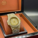 ساعت مچی پتک فیلیپ فول نگین طلایی مدل Patek Philippe Nautilus Diamond 3391