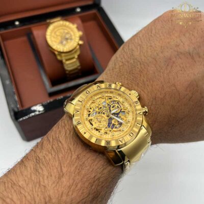 ساعت مچی ست بولگاری طلایی WATCH BVLGARI 1680