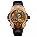 ساعت مچی هابلوت جمجمه نگین دار Hublot Tourbillon Diamonds 1425W