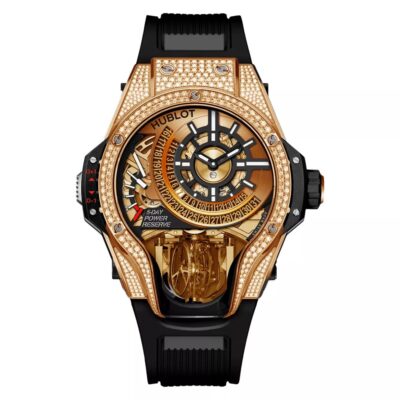 ساعت مچی هابلوت جمجمه نگین دار Hublot Tourbillon Diamonds 1425W