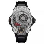 ساعت مچی هابلوت جمجمه نگین دار Hublot Tourbillon Diamonds 1430W