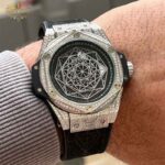 ساعت مچی هابلوت مردانه عنکبوتی فول نگین Hublot Diamods 2335W