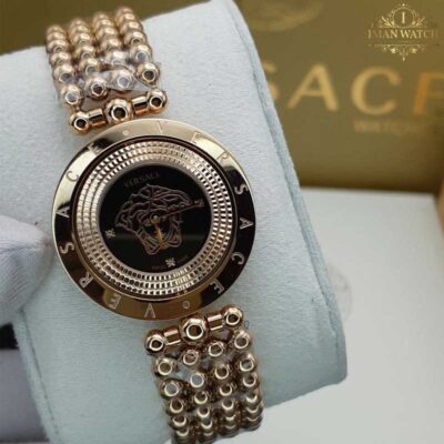 ساعت زنانه ورساچه صفحه چرخشی رزگلد Versace 3286S