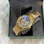 ساعت مچی کارتیر مردانه اتوماتیک طلایی Cartier Automatic CRA99