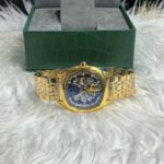 ساعت مچی کارتیر مردانه اتوماتیک طلایی Cartier Automatic CRA99