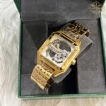 ساعت مچی کارتیر مردانه اتوماتیک طلایی Cartier Automatic CRA80