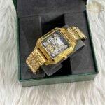 ساعت مچی کارتیر مردانه اتوماتیک طلایی Cartier Automatic CRA81