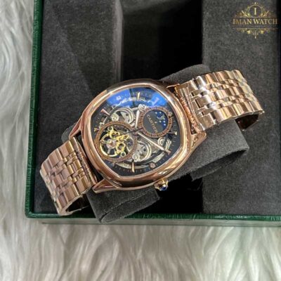 ساعت مچی کارتیر مردانه اتوماتیک رزگلد Cartier Automatic CRA84