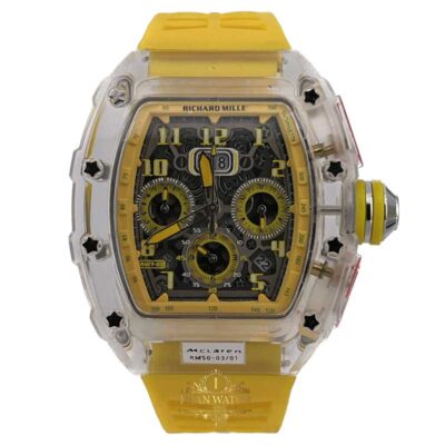 ساعت مچی مردانه ریچارد میل زرد 8892 Richard Mille Mclaren