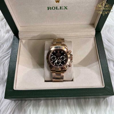 ساعت مچی رولکس دیتونا مردانه رزگلد صفحه مشکی ROLEX Daytona 255967