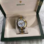 ساعت مچی رولکس دیتونا مردانه دو رنگ صفحه سفید Rolex Daytona 255968