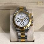 ساعت مچی رولکس دیتونا مردانه دو رنگ صفحه سفید Rolex Daytona 255968