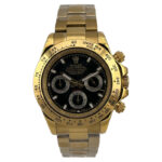 ساعت مچی رولکس دیتونا مردانه طلایی صفحه مشکی Rolex Daytona 255970