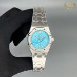 ساعت مردانه اودمار پیگه نقره ای صفحه تیفانی Audemars piguet 3289