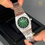 ساعت مردانه اودمار پیگه نقره ای صفحه سبز Audemars piguet 3288