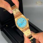 ساعت مردانه اودمار پیگه طلایی صفحه صدف Audemars piguet 3285