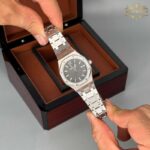 ساعت زنانه اودمار پیگه نقره ای صفحه مشکی Audemars piguet 2027