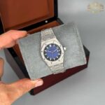 ساعت زنانه اودمار پیگه نقره ای صفحه سرمه ای Audemars piguet 2028