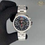 ساعت مچی مردانه تگ هویر sls نقره ای صفحه مشکی Tag-Heuer