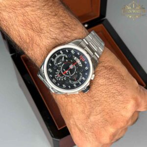 ساعت مچی مردانه تگ هویر sls نقره ای صفحه مشکی Tag-Heuer