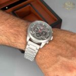 ساعت مچی مردانه تگ هویر cr7 نقره ای صفحه نقره ای Tag-Heuer