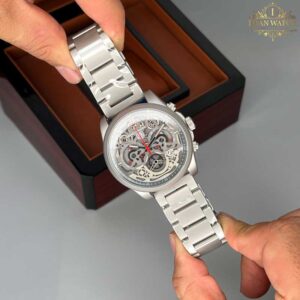 ساعت مچی مردانه تگ هویر cr7 نقره ای صفحه نقره ای Tag-Heuer