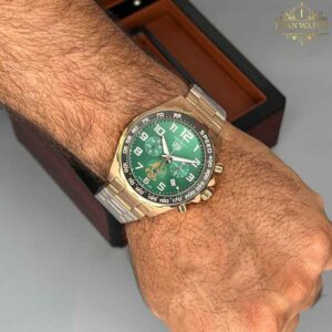 ساعت مچی مردانه تگ هویر فرمول یک رزگلد صفحه سبز Tag-Heuer Formula1