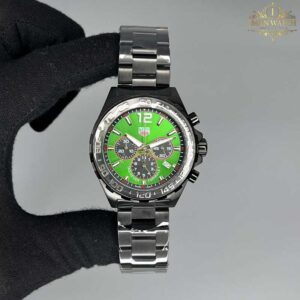 ساعت مچی مردانه تگ هویر فرمول یک مشکی صفحه سبز Tag-Heuer Formula1