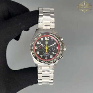 ساعت مچی مردانه تگ هویر فرمول یک نقره ای صفحه مشکی Tag-Heuer Formula1